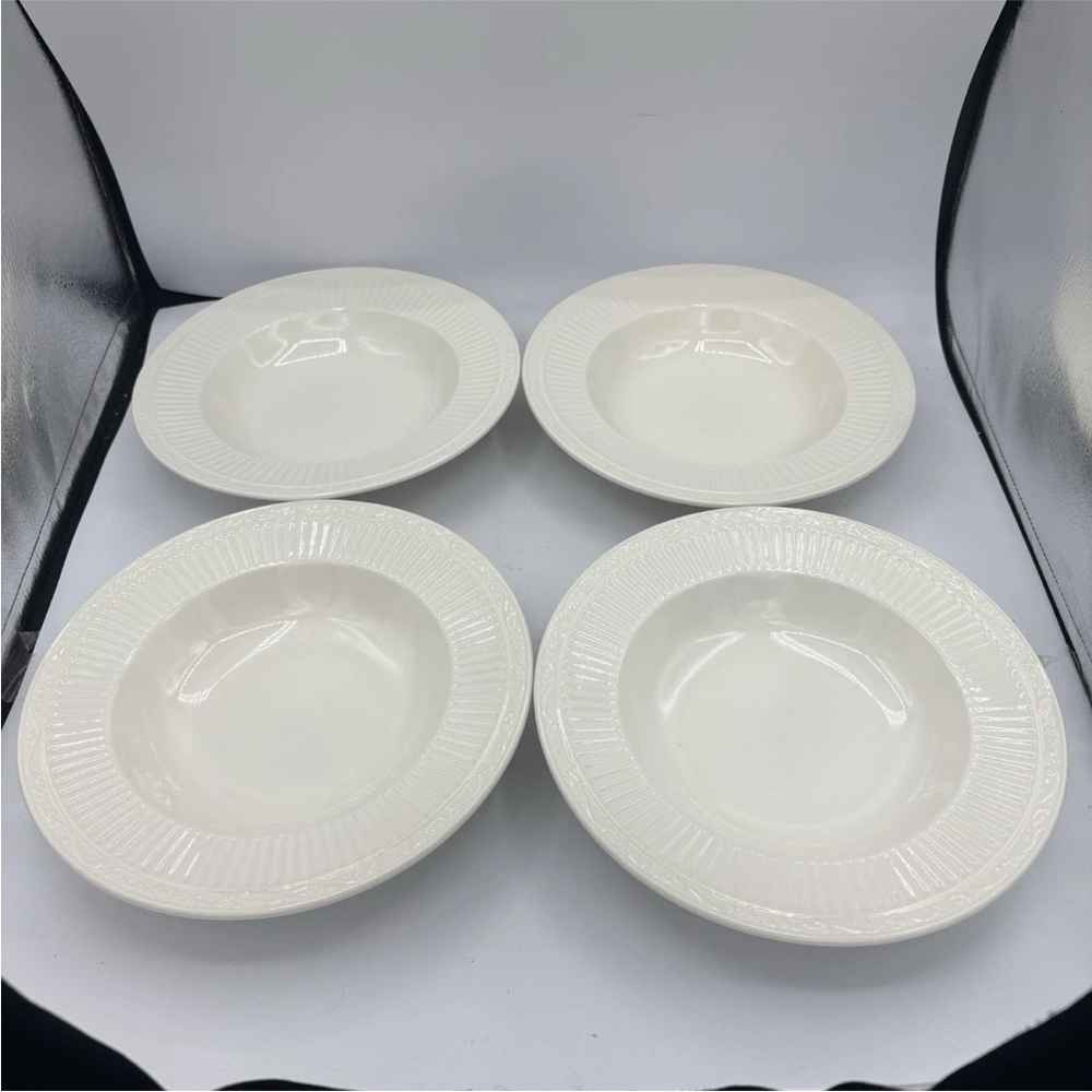 Set of 4 Mikasa Italian Countryside Large Rimmed Soup /pasta Bowl 9 7/8”